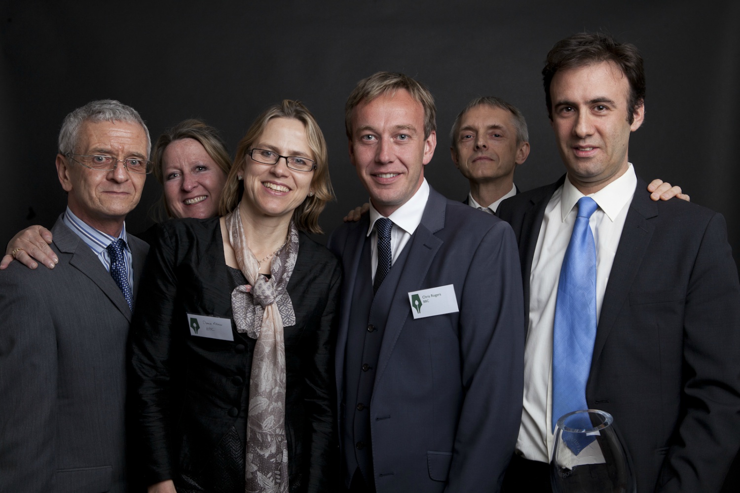 From left to right: Stephen Bulfield, Linda Sills, Diane Martin, Chris Rogers, Antony Dore and Guy Lynn